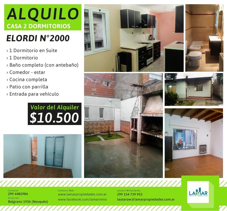 Alquilo Casa 2 Dorm ~ Elordi 2000