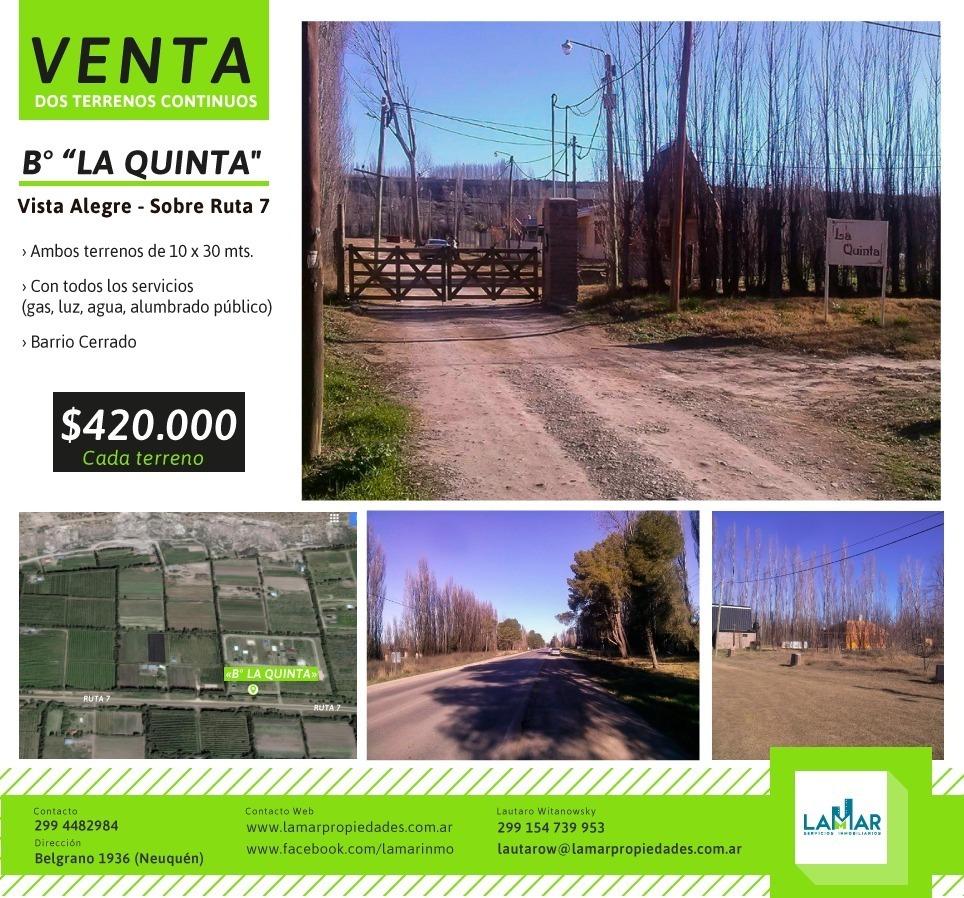 Vendo Terreno 300m2 ~ B° La Quinta Vista Alegre