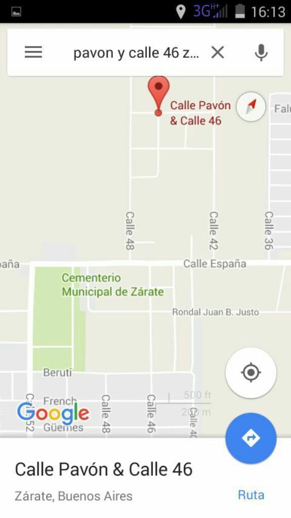 Terreno en Zarate barrio La emilia frente a cementerio $200.000