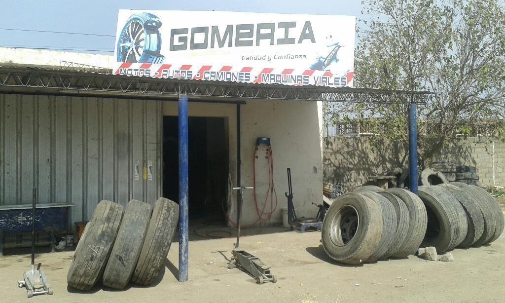 Gomeria en estacion de servicio