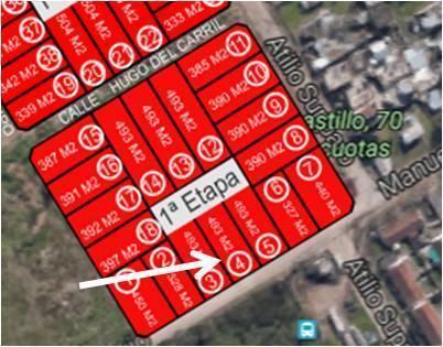 Lote 4. 493 m2 sobre Araujo OPORTUNIDAD