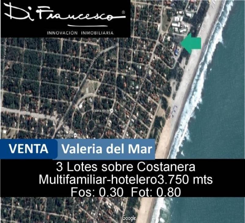 Espectacular lote multifamiliar de 3750 mts! sobre Costanera. Frente al mar
