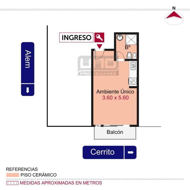 Cerrito 398 Dpto Monoambiente Externo. Alquila Uno Propiedades