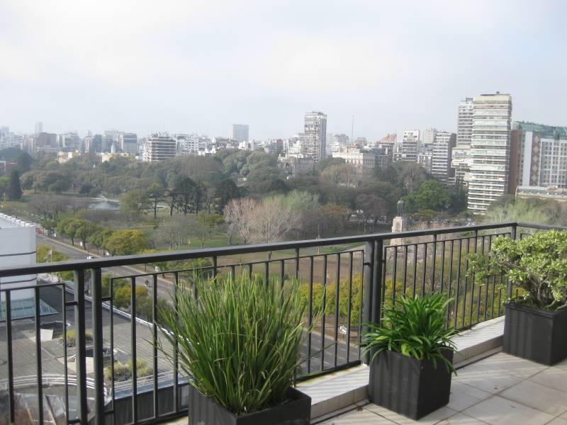 La mejor vista de Buenos Aires: Tagle y Figueroa Alcorta con balcón terraza