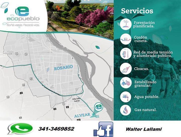 Venta de Terreno en Alvear BARRIO ECOPUEBLO