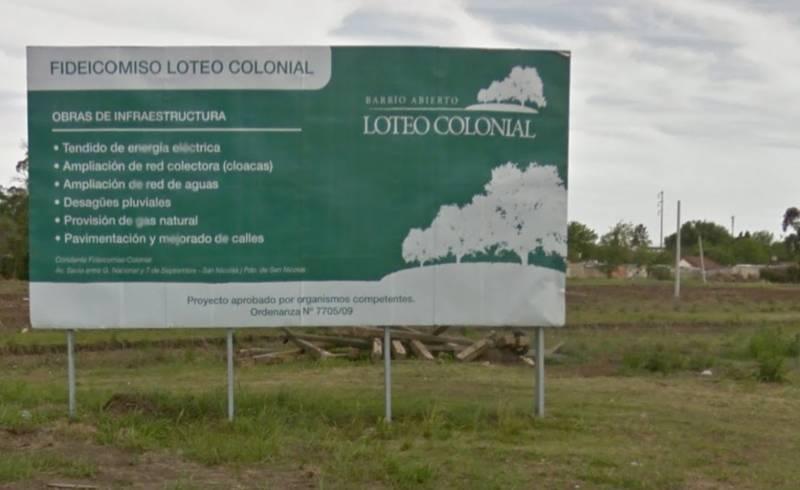 VENDO LOTES Loteo Colonial San Nicolás. CORTAGERENA INMOB