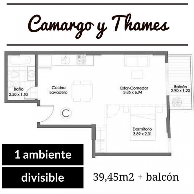 Oportunidad monoambiente divisible a estrenar