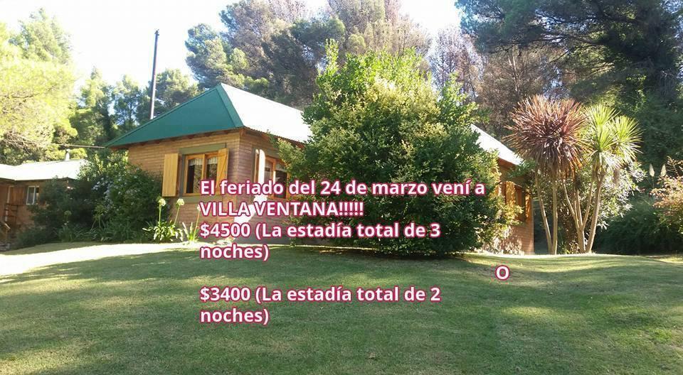Alquilo casa en Villa Ventana!!!! PROMO MARZO!!!!!!!