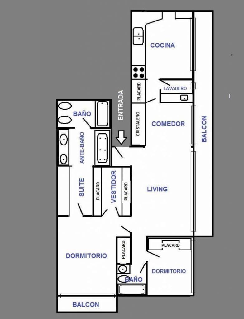 Gran departamento 120 M2/ 4 ambientes/ excelente estado y ubicación/ u$s 349.000