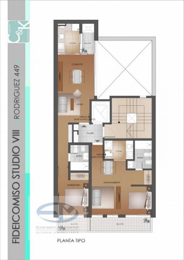 Departamentos de 1 dormitorio y monoambientes, en Venta, Rodriguez 400