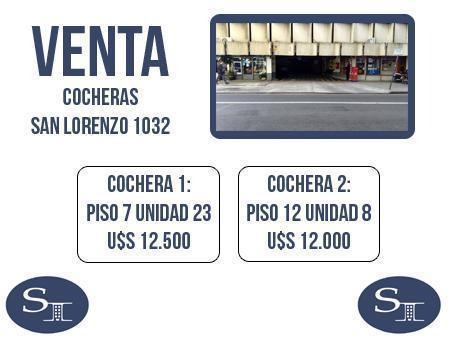 VENTA Cocheras centricas en calle san lorenzo al 1000
