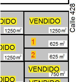 LOTEO Vendo terreno de 12,50 x 50